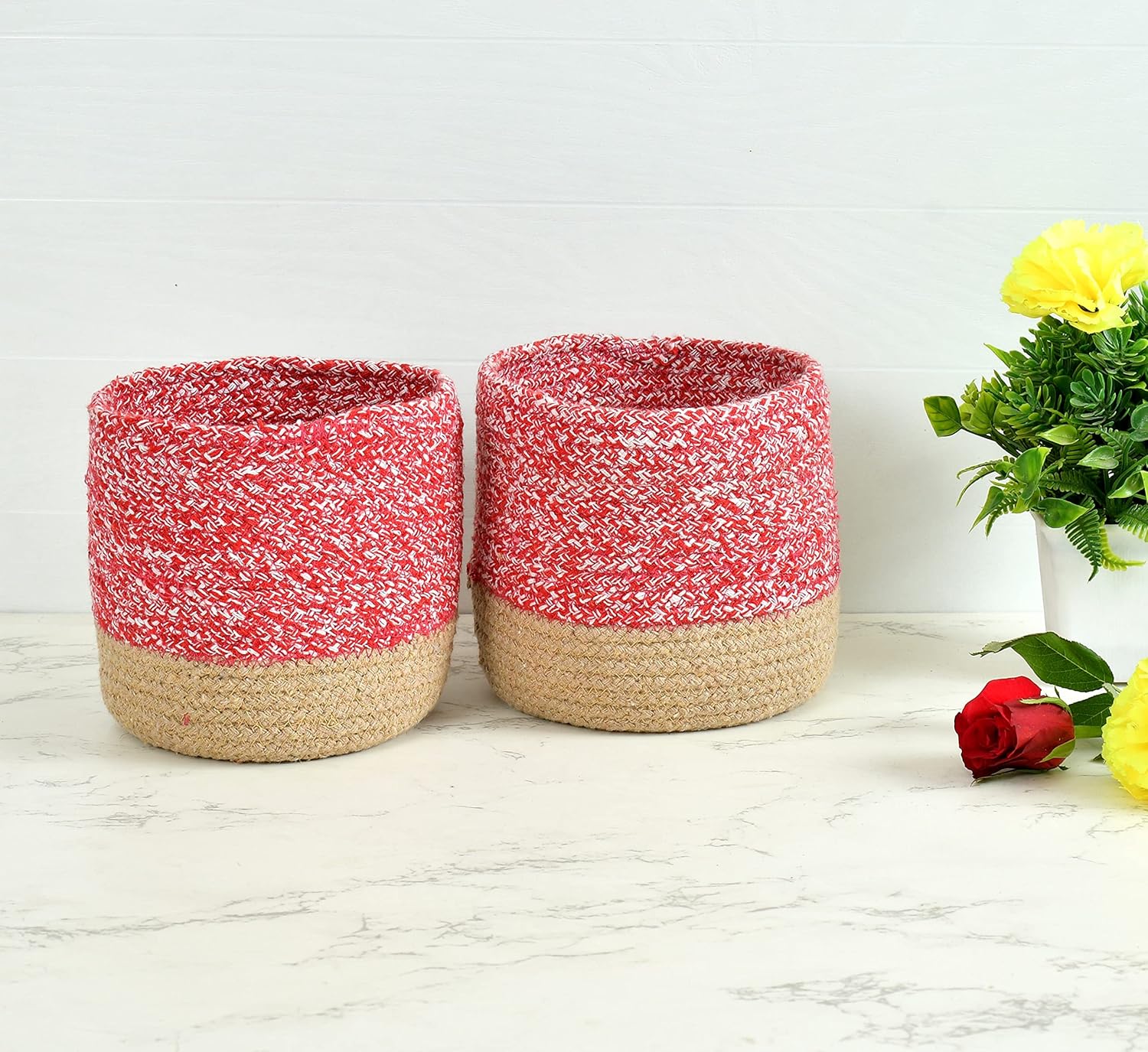 Braided Cotton Planter Baskets β gift idea for House Warming