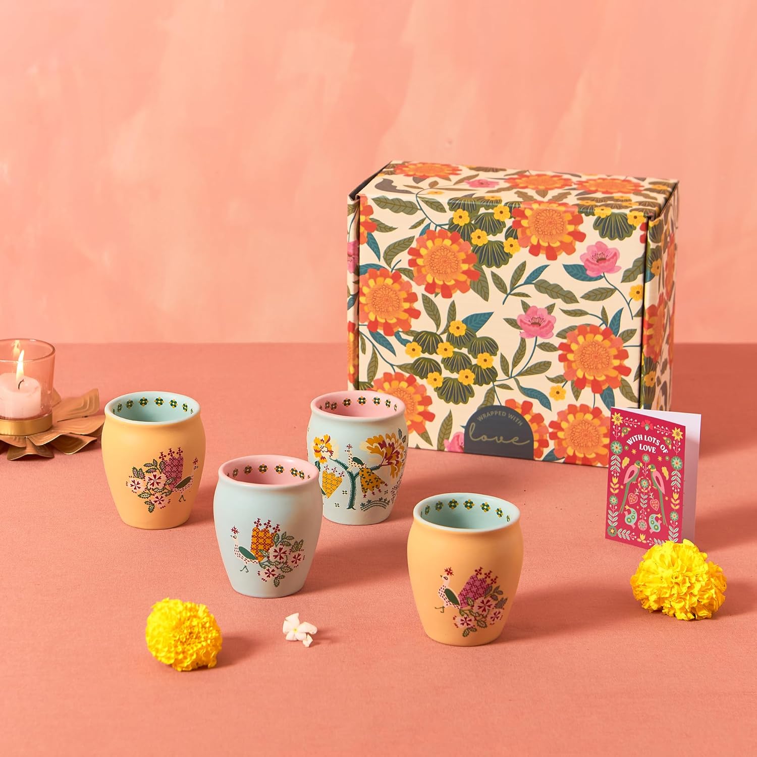 Handcrafted Jaipur Mug Set