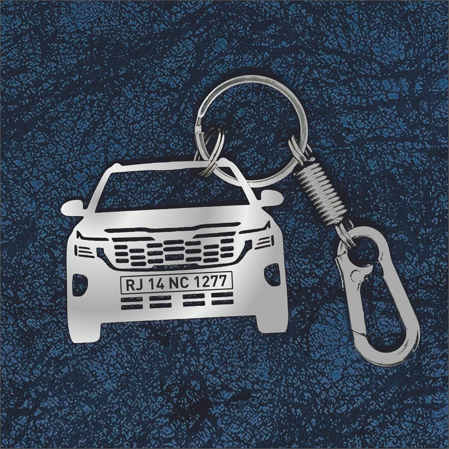 Personalized Stainless Steel Keychain — gift idea for Car Accessories
