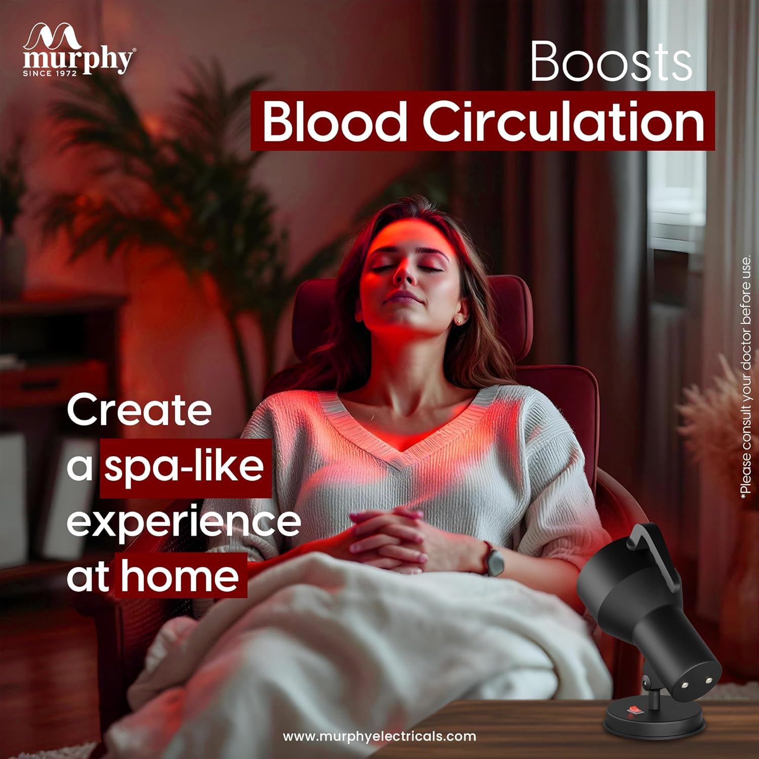 Infrared Heat Therapy Lamp — gift idea for Self Care