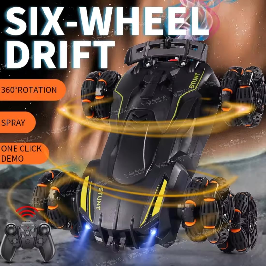 6-Wheel Stunt RC Car — gift idea for Gifts for Men