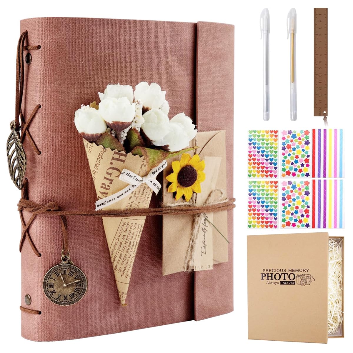 DIY Vintage Scrapbook Album — gift idea for Marriage Anniversary