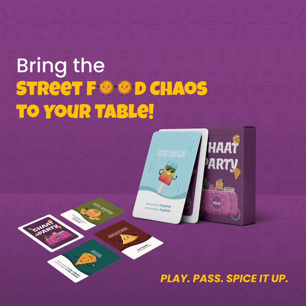 Indian Street Food Card Game — gift idea for Gifts for Kids