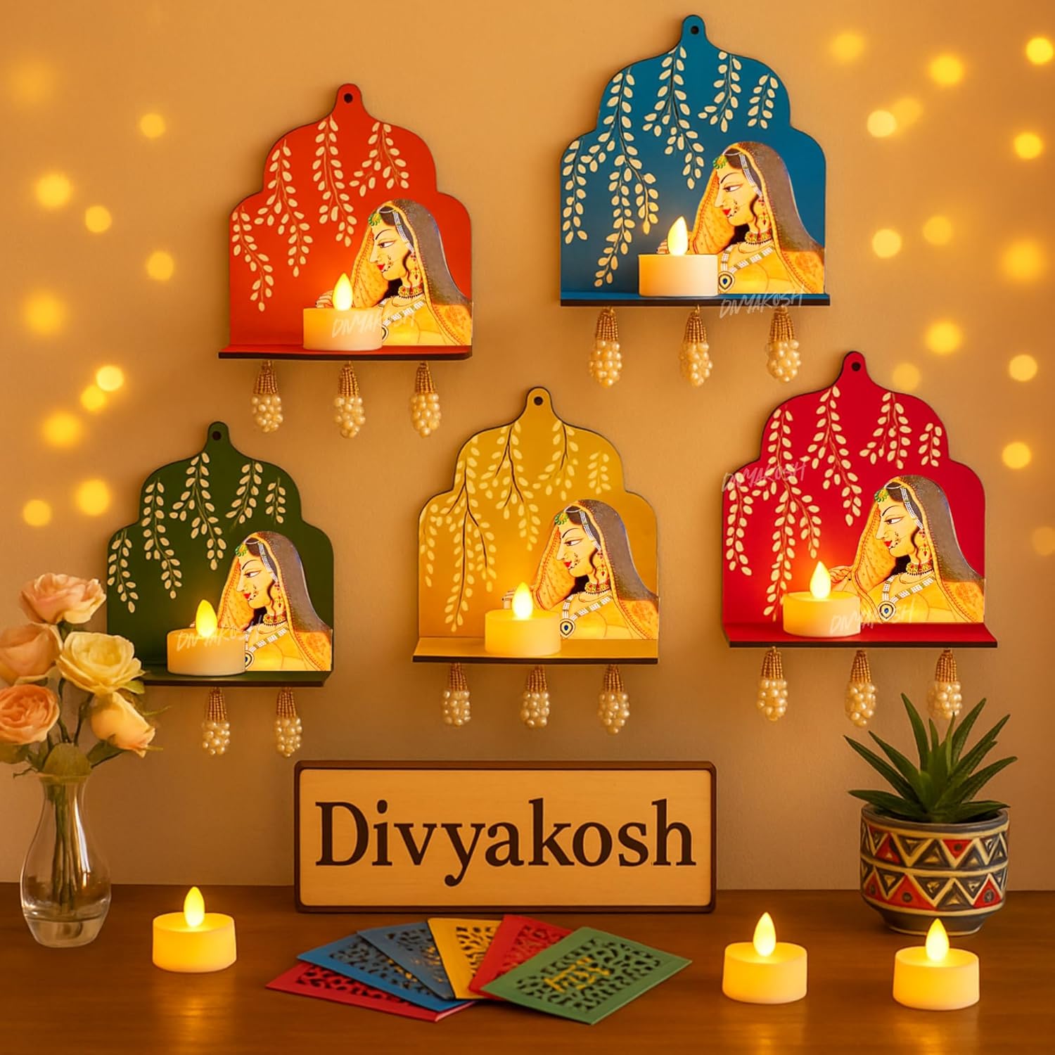 Handcrafted Wooden Jharokha Frames — gift idea for Diwali