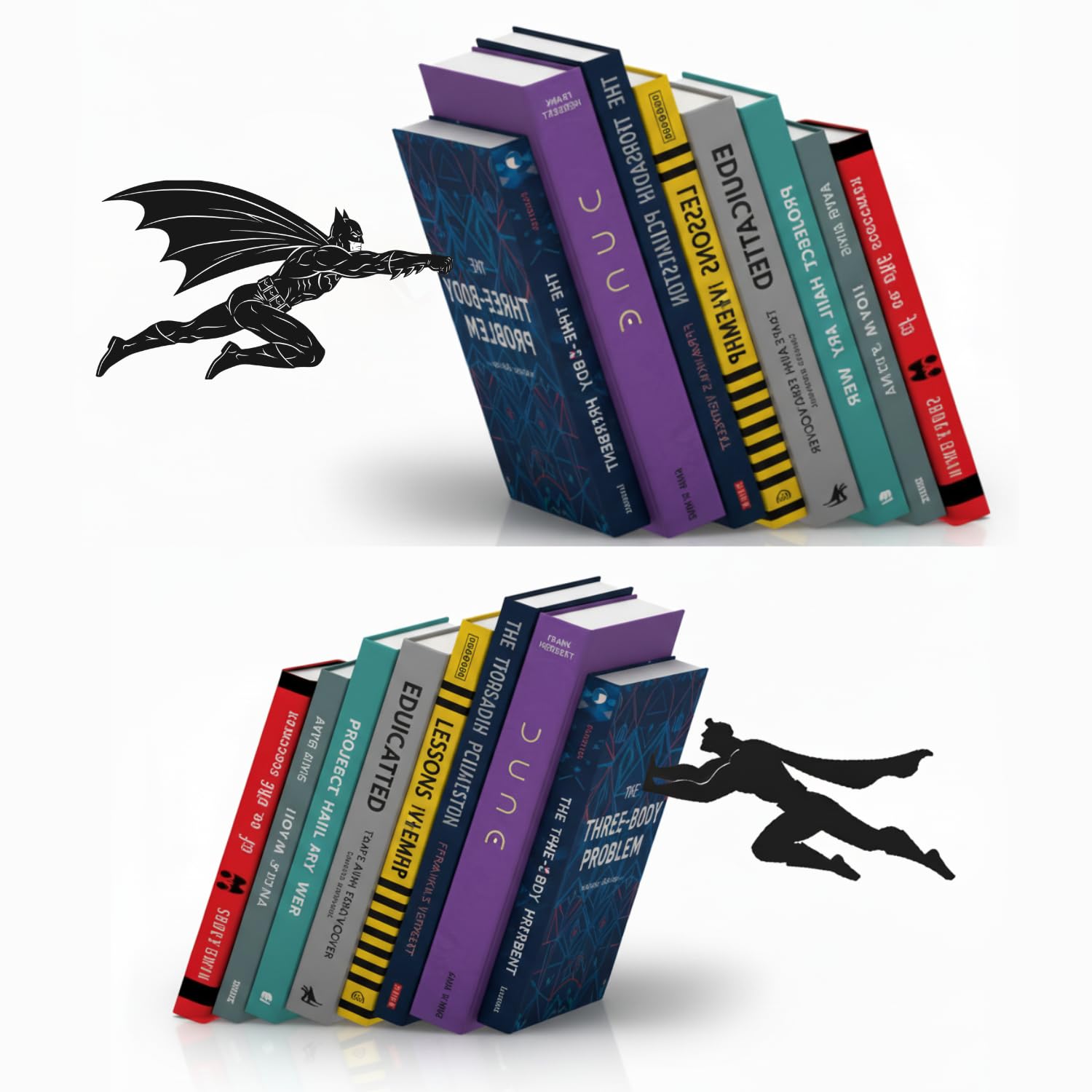 Superhero Illusion Bookends — gift idea for Organizers